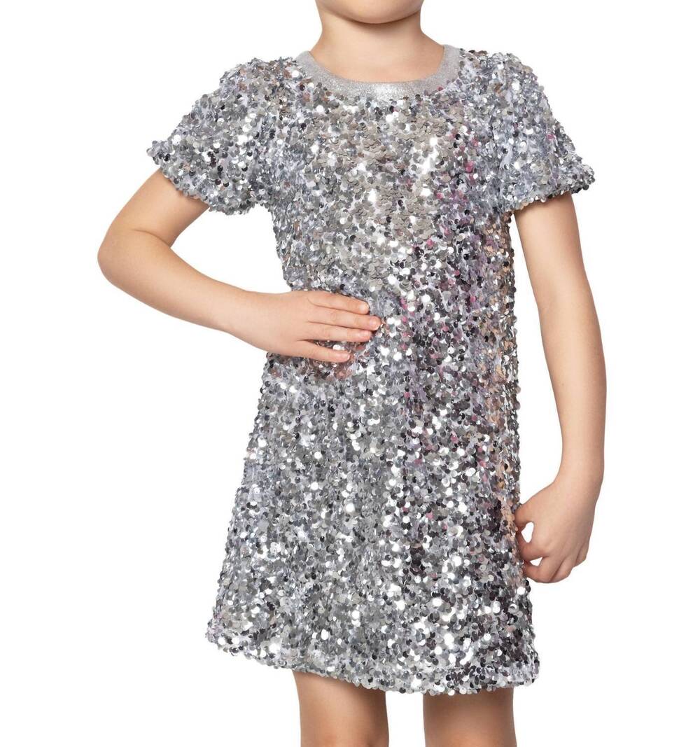 NEW MIA sequin dress in silver